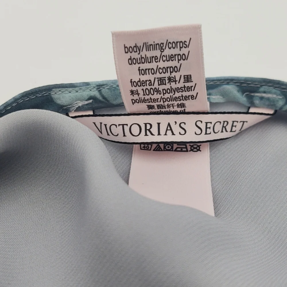 Victoria’s Secret Maxi Slip Dress Floral Blue Whimsical Fairycore XL - Picture 5 of 8